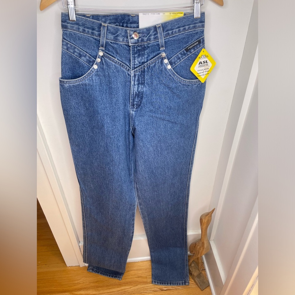 VTG Rockies Deadstock bareback Western Riding Denim Jeans